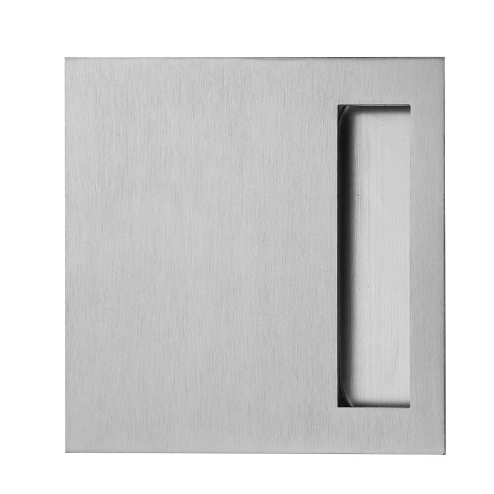 5 7/8" Large Recessed Pull in Satin Stainless Steel