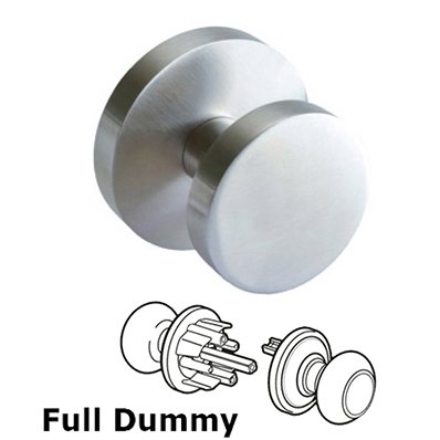Double Dummy Door Knob in Satin Stainless Steel