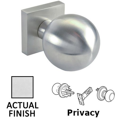 Privacy Door Knob in Polished Stainless Steel