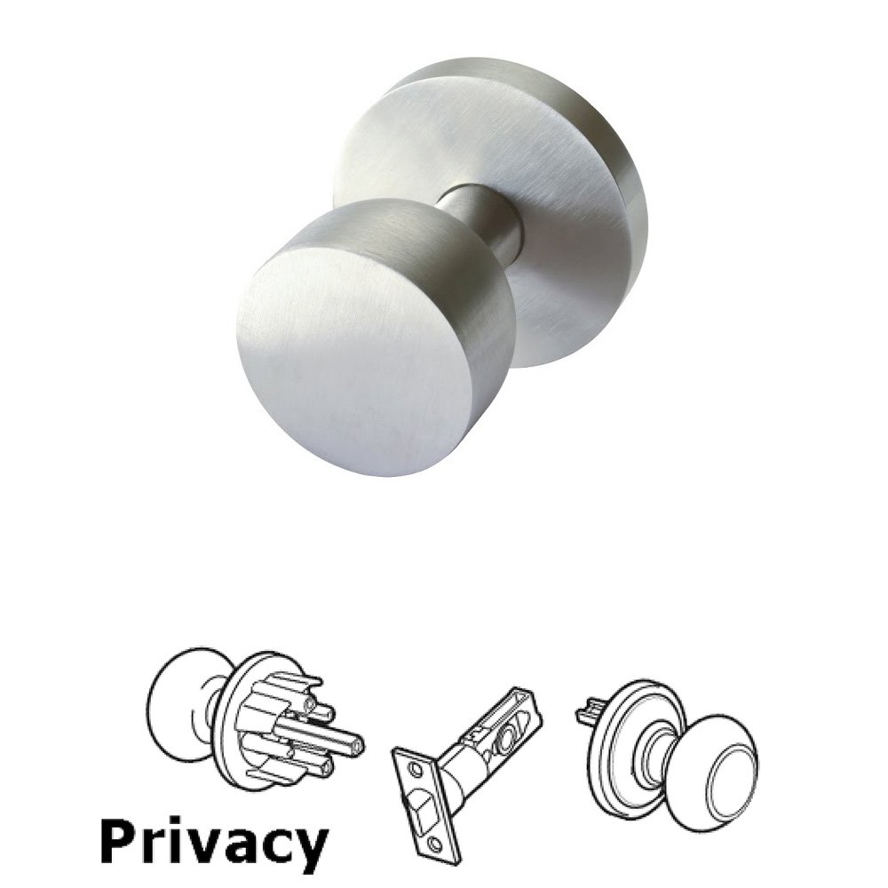 Privacy Door Knob in Satin Stainless Steel