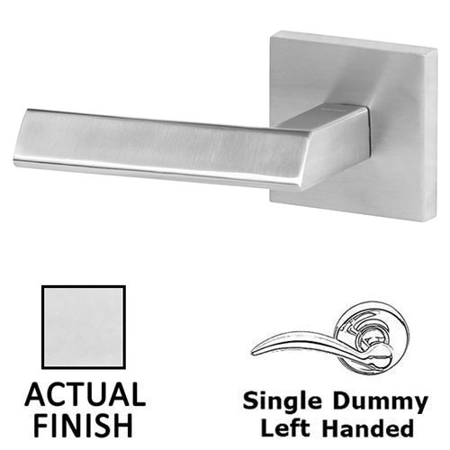 Single Dummy Left Handed Door Lever in Polished Stainless Steel