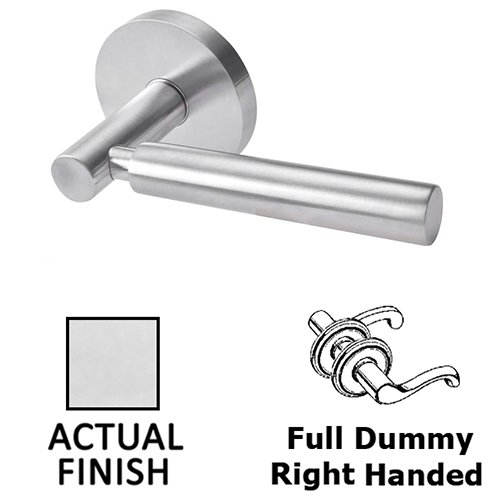 Double Dummy Right Handed Door Lever in Polished Stainless Steel