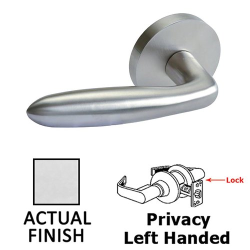 Privacy Door Lever in Polished Stainless Steel