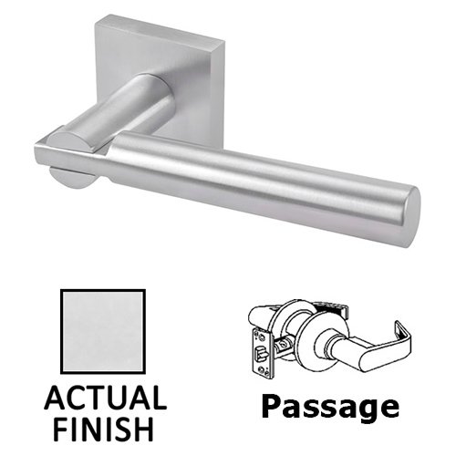 Passage Door Lever in Polished Stainless Steel