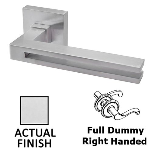 Double Dummy Right Handed Door Lever in Polished Stainless Steel