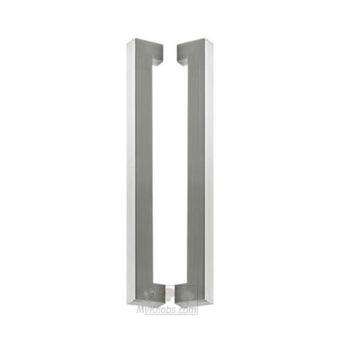 23 5/8" Centers Back to Back Squared End Appliance/Shower Door Pull in Satin Stainless Steel