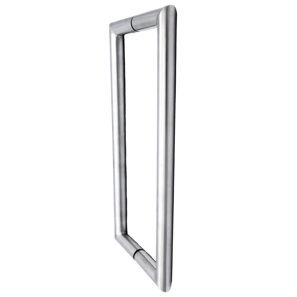 11 13/16" Centers Back to Back Tubular Appliance/Shower Door Pull in Satin Stainless Steel