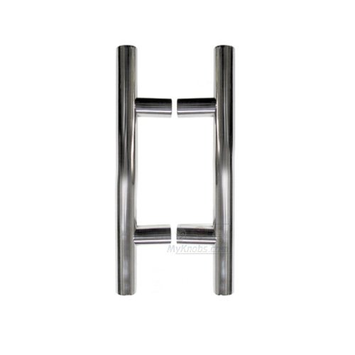 14 5/8" Centers Back to Back European Bar Appliance/Shower Door Pull in Polished Stainless Steel