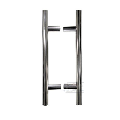 17 3/8" Centers Back to Back European Bar Appliance/Shower Door Pull in Polished Stainless Steel
