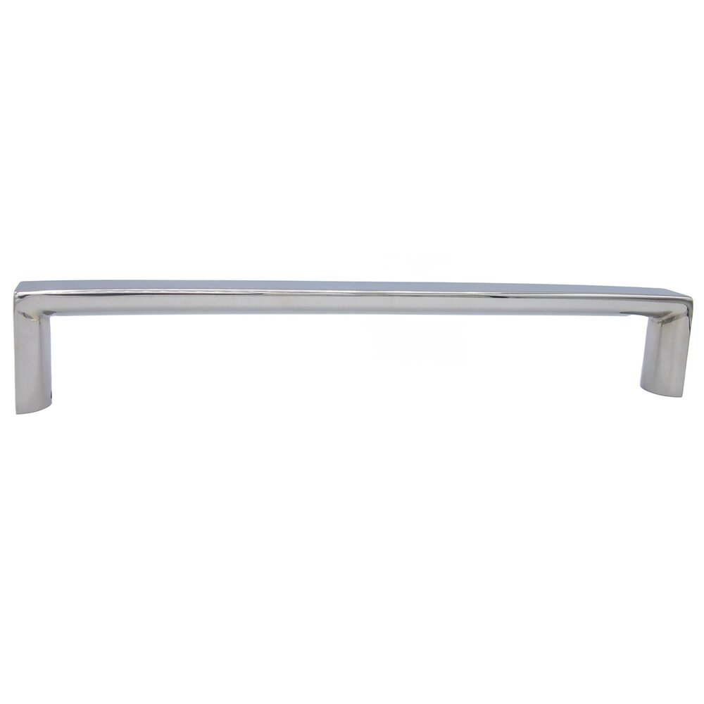 17 3/4" Surface Mount Half Moon End Appliance/ Shower Door Pull in Polished Stainless Steel