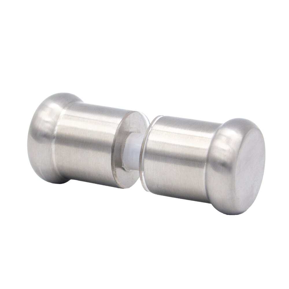 1 1/8" Diameter Back to Back Smooth Face Shower Knob in Satin Stainless Steel