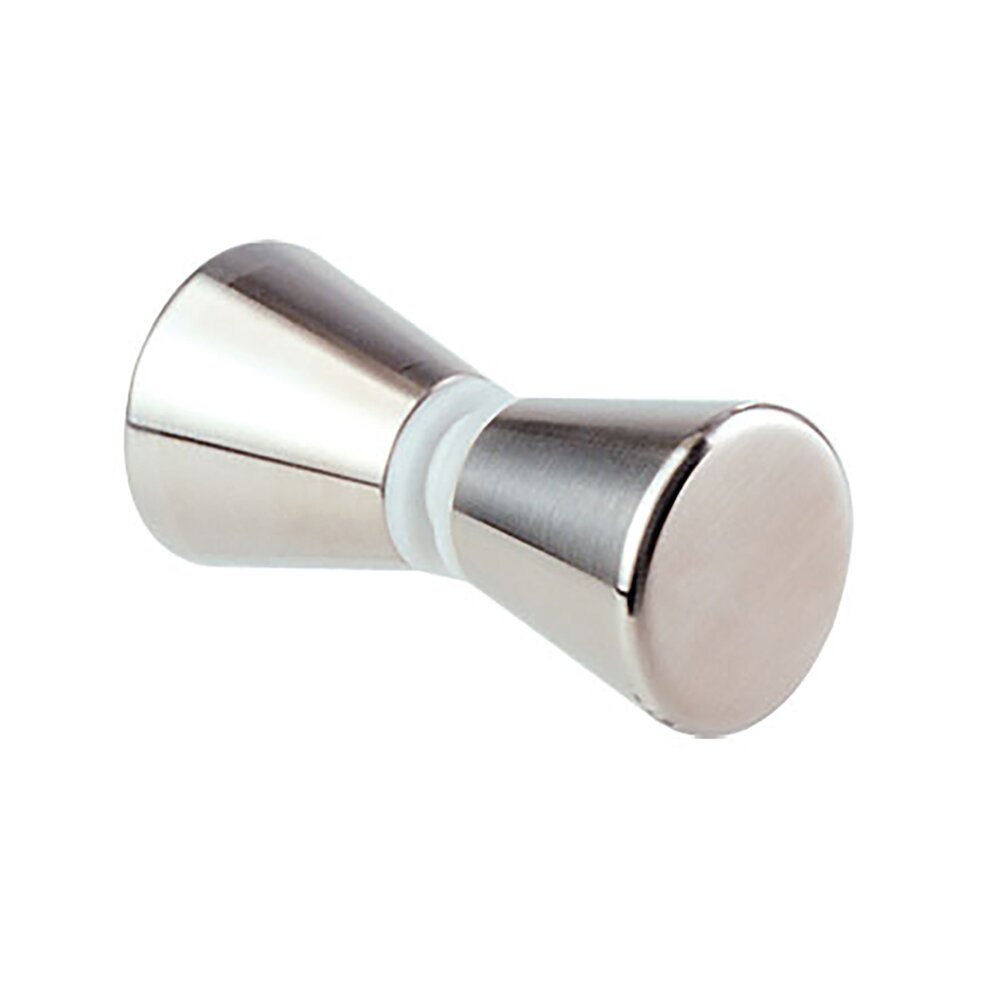1 1/8" Diameter Back to Back Conic Shower Knob in Satin Stainless Steel