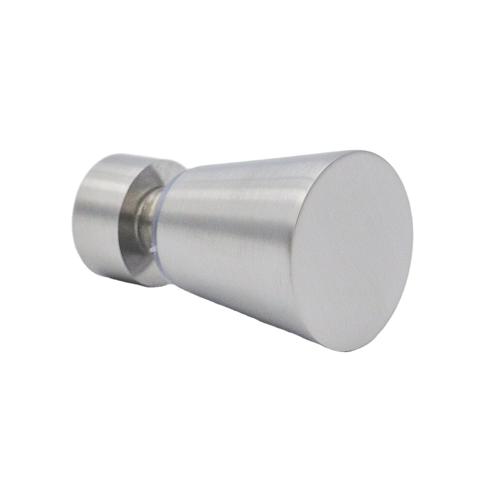 1 1/8" Diameter Conic Shower Knob in Satin Stainless Steel