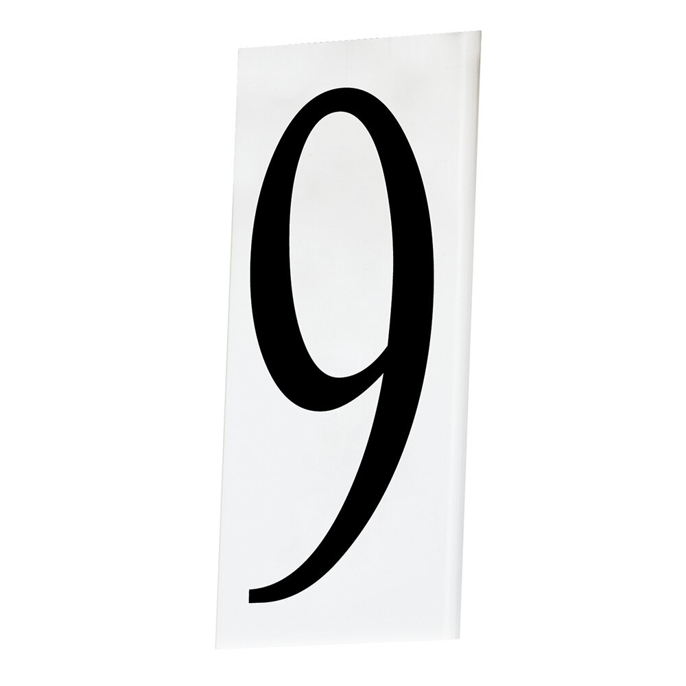 House Number 9 in White