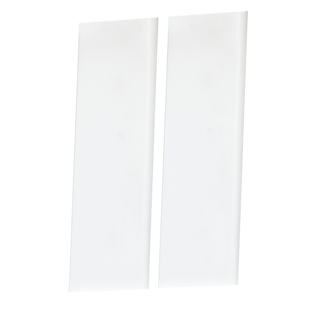 House Number Half Blank Tile (2 Pack) in White