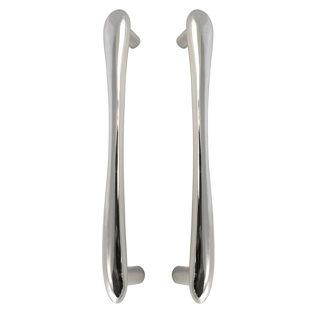 12" Centers Back to Back Pull in Polished Nickel