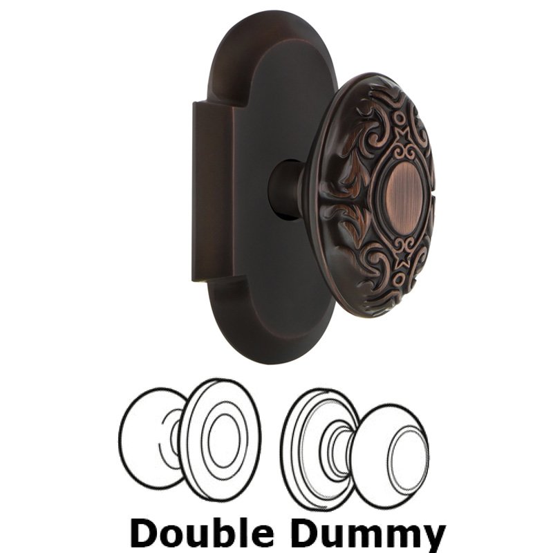 Double Dummy Set - Cottage Plate with Victorian Door Knob in Timeless Bronze