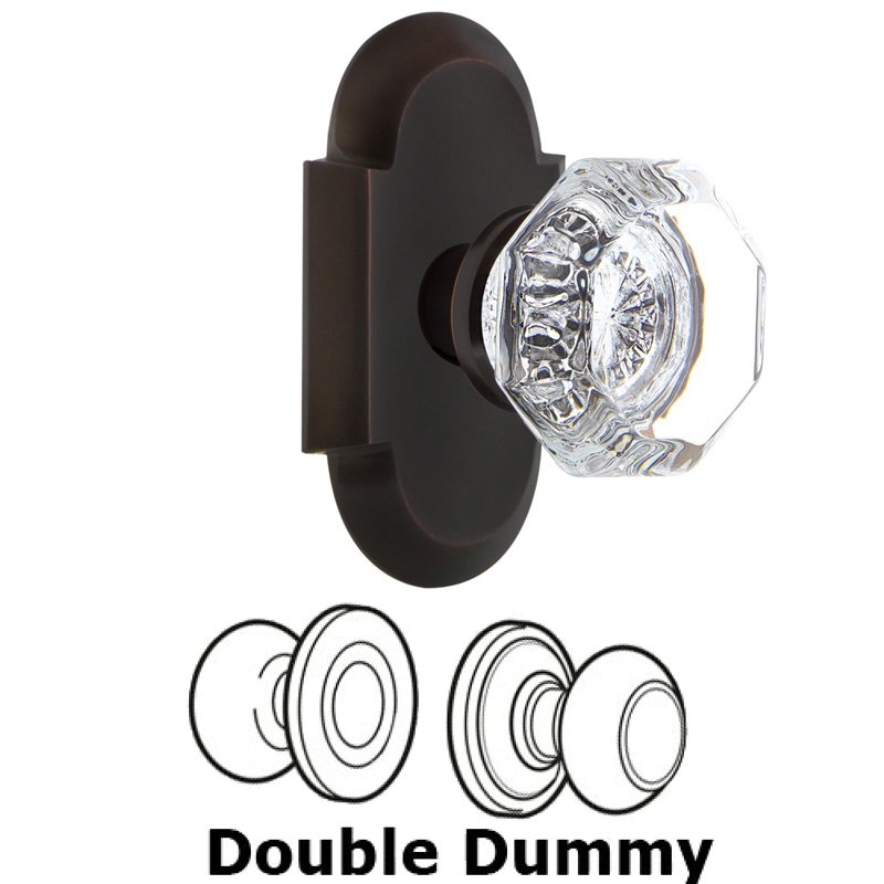 Double Dummy Set - Cottage Plate with Waldorf Door Knob in Timeless Bronze