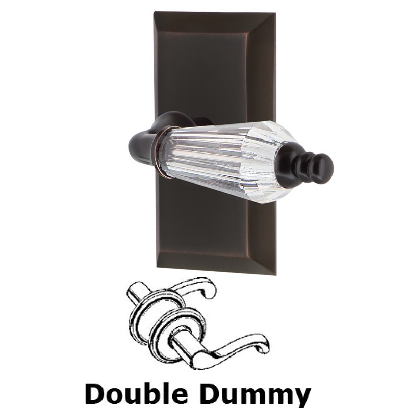 Double Dummy Set - Studio Plate with Parlor Lever in Timeless Bronze