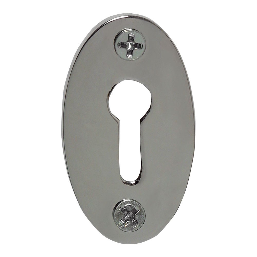 Classic Keyhole Cover in Bright Chrome