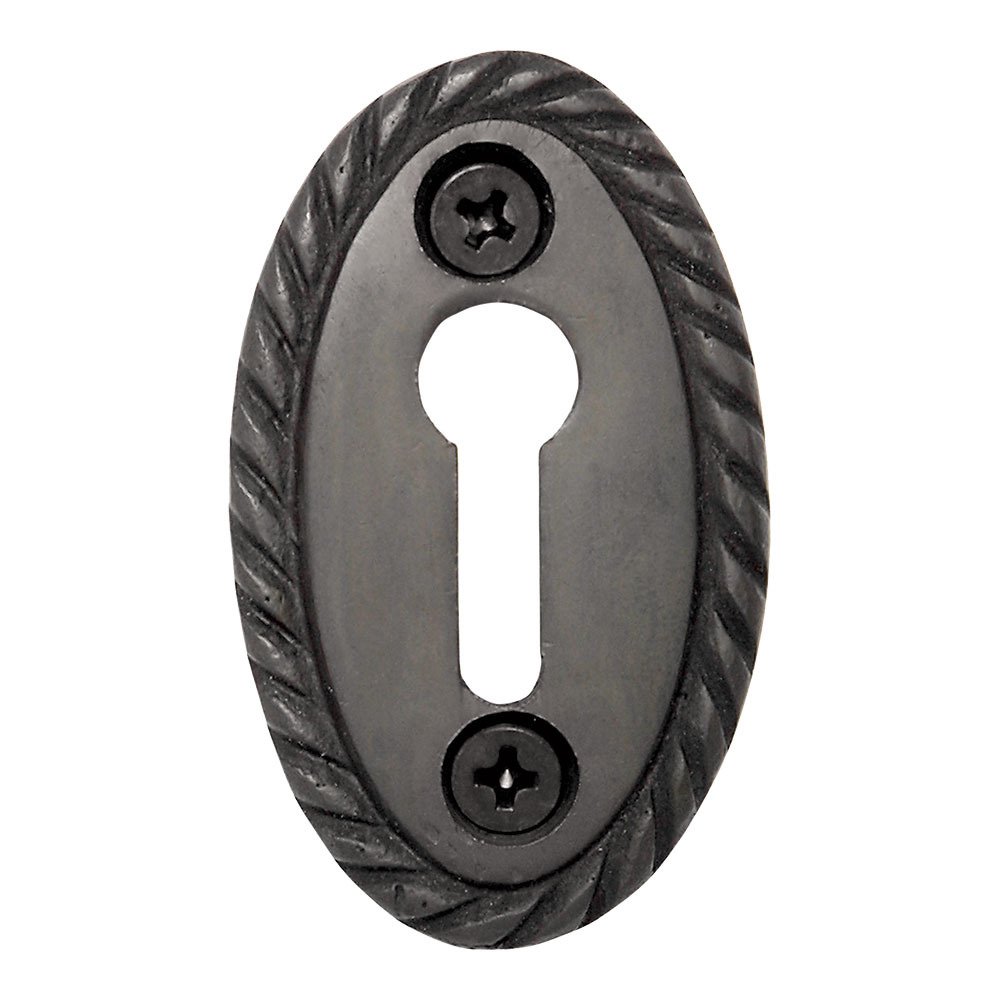 Rope Keyhole Cover in Oil-Rubbed Bronze