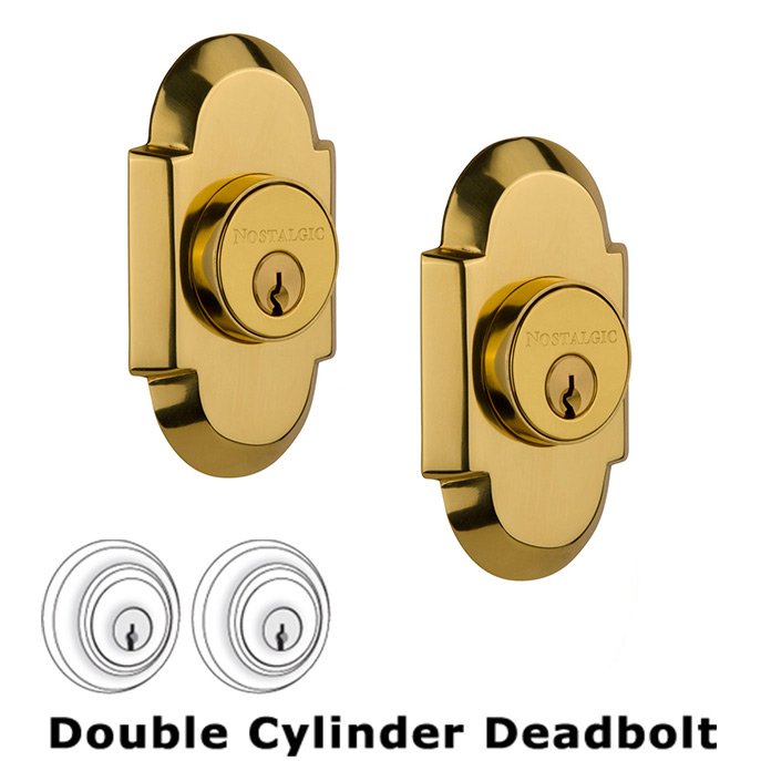 Double Deadbolt in Polished Brass