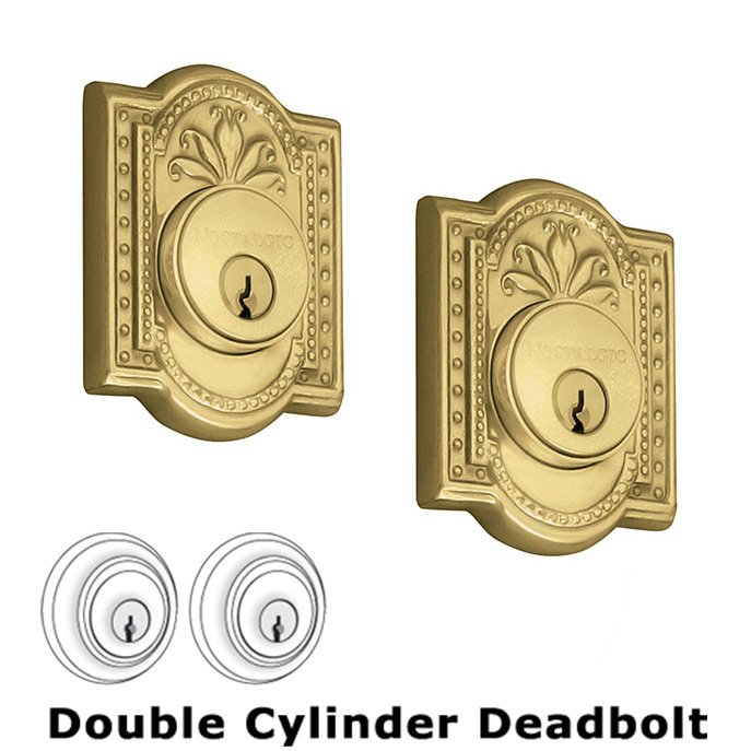 Double Deadlock - Meadows Deadbolt (Keyed Alike) in Polished Brass