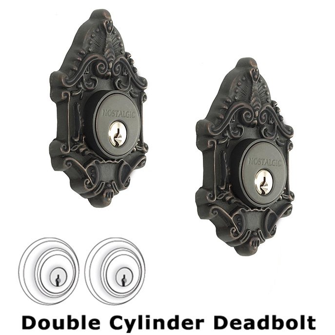 Double Deadlock - Victorian Deadbolt in Oil Rubbed Bronze