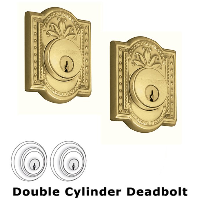 Double Deadlock - Meadows Deadbolt in Polished Brass