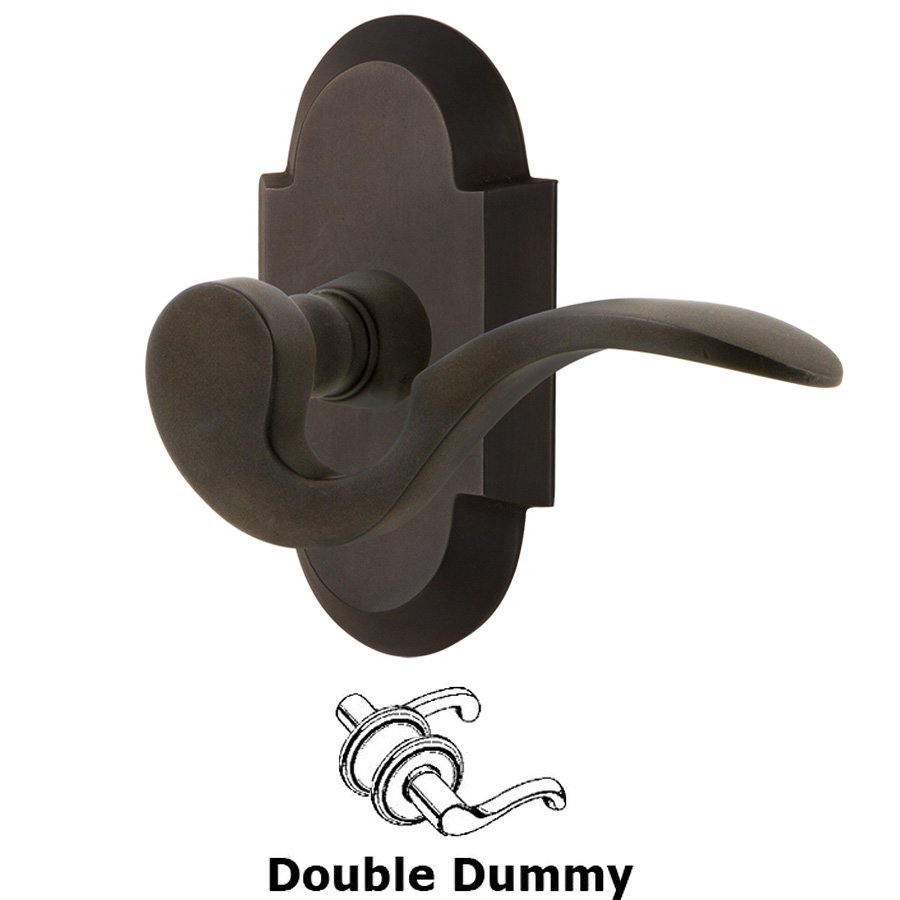Cottage Plate Double Dummy Manor Lever in Oil-Rubbed Bronze