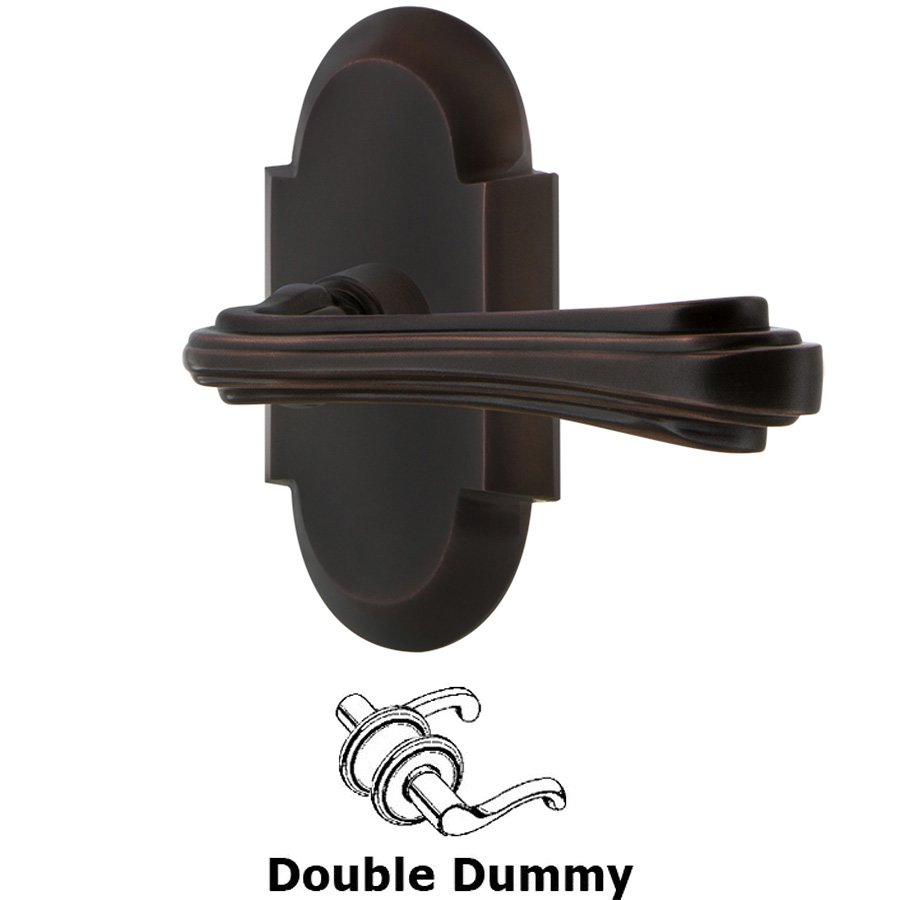Cottage Plate Double Dummy Fleur Lever in Timeless Bronze