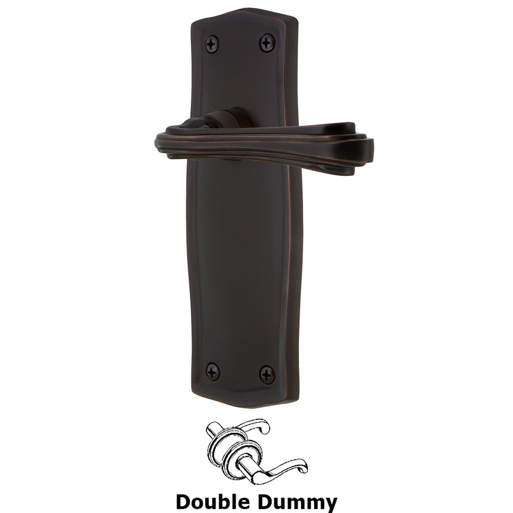 Prairie Plate Double Dummy Fleur Lever in Timeless Bronze