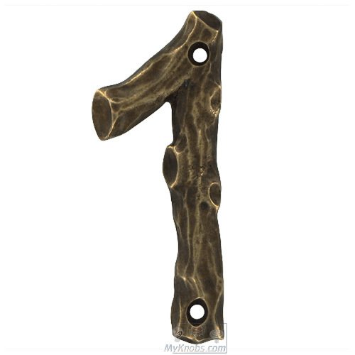 Log # One House Number in Oil Rubbed Bronze