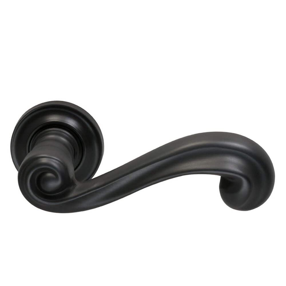 Right Handed Passage Traditions Wave Lever with Small Radial Rosette in Oil Rubbed Bronze Lacquered