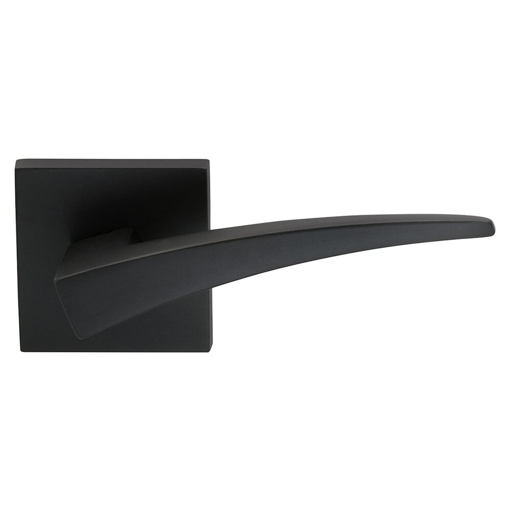 Passage Sharp Lever with Square Rose in Oil Rubbed Bronze Lacquered