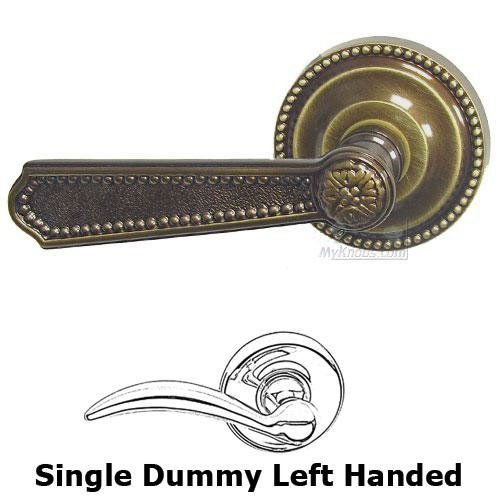 Single Dummy Beaded Left Handed Lever with Beaded Rosette in Shaded Bronze Lacquered