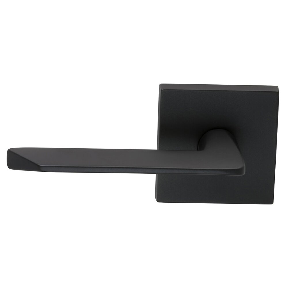 Left Handed Single Dummy Slim Lever with Square Rose in Oil Rubbed Bronze Lacquered