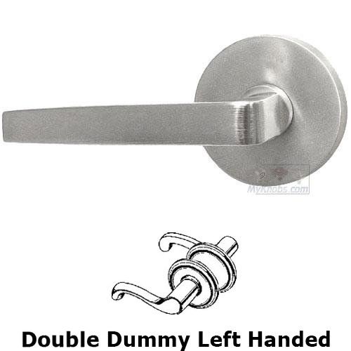 Double Dummy Chicago Left Handed Lever with Plain Rosette in Max Steel