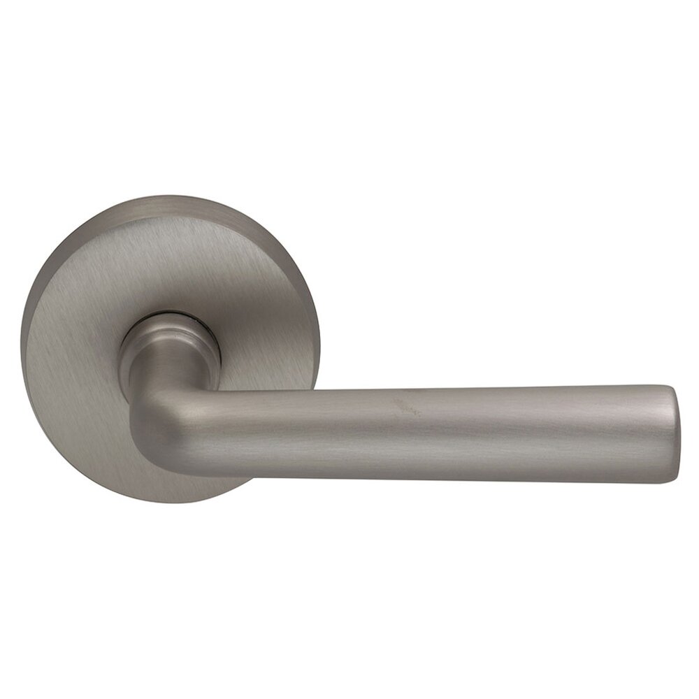 Passage Soho Right Handed Lever with Plain Rosette in Satin Nickel Lacquered