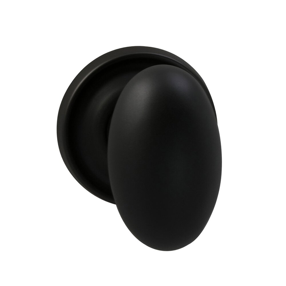 Passage Traditions Classic Egg Door Knob with Medium Radial Rosette in Oil Rubbed Bronze Lacquered