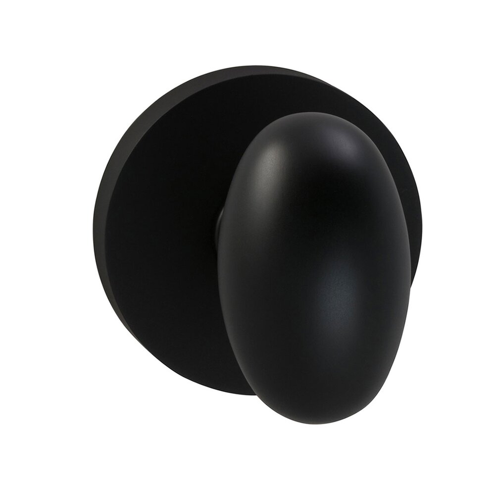 Single Dummy Egg Knob with Modern Rose in Oil Rubbed Bronze Lacquered