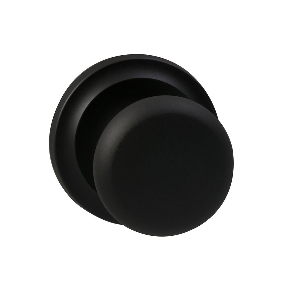 Double Dummy Set Classic 2 1/8" Half Round Knob with Radial Rosette in Oil Rubbed Bronze Lacquered