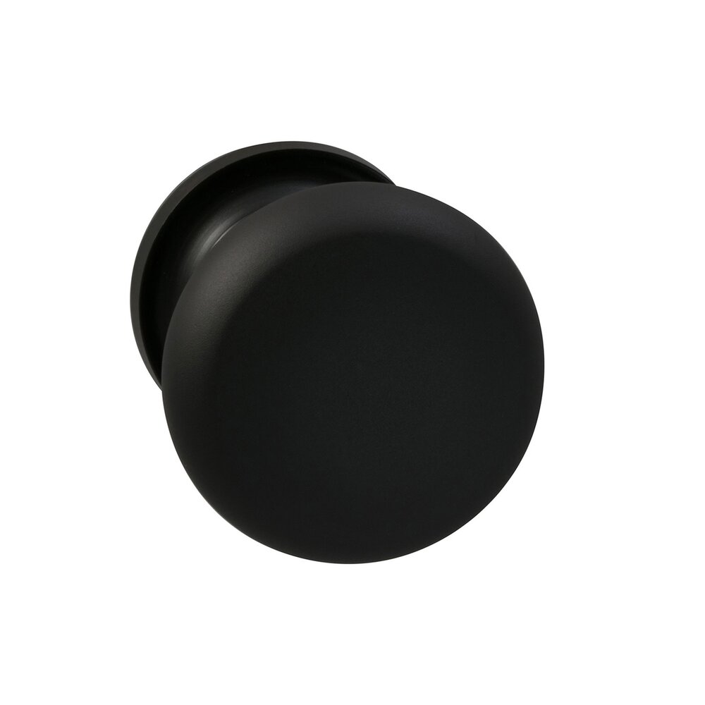 Passage Traditions Half Round Door Knob with Small Radial Rosette in Oil Rubbed Bronze Lacquered