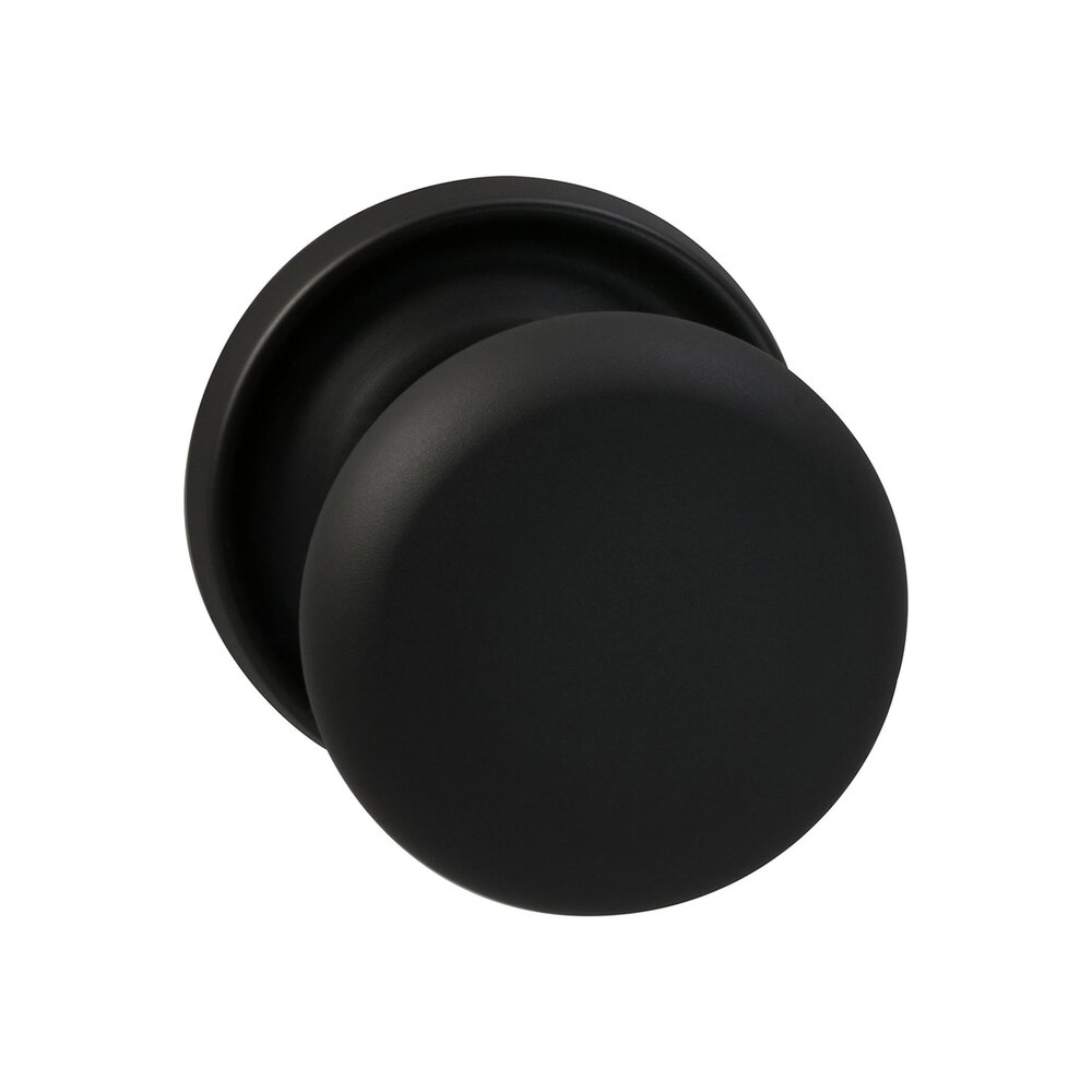 Passage Traditions Half Round Door Knob with Medium Radial Rosette in Oil Rubbed Bronze Lacquered