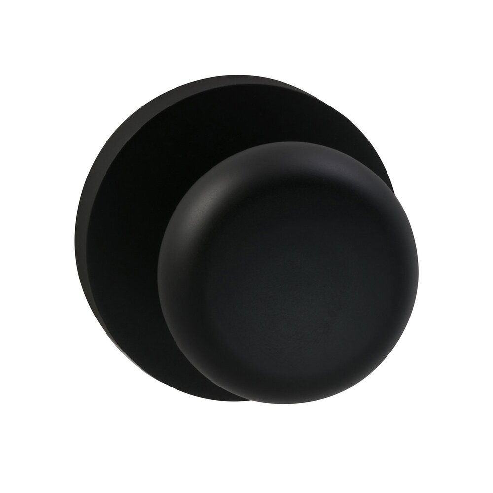 Double Dummy Colonial Knob with Modern Rose in Oil Rubbed Bronze Lacquered