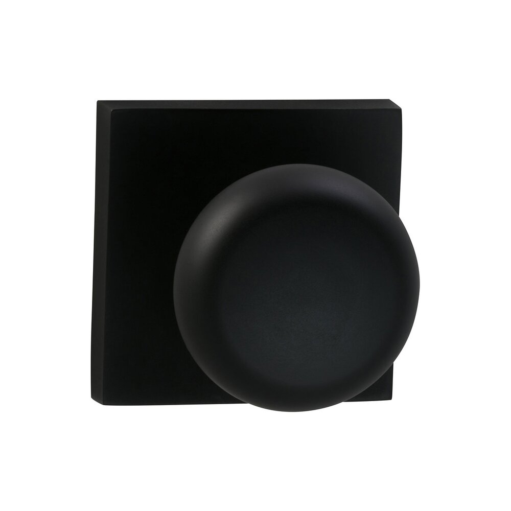 Double Dummy Colonial Knob with Square Rose in Oil-Rubbed Bronze