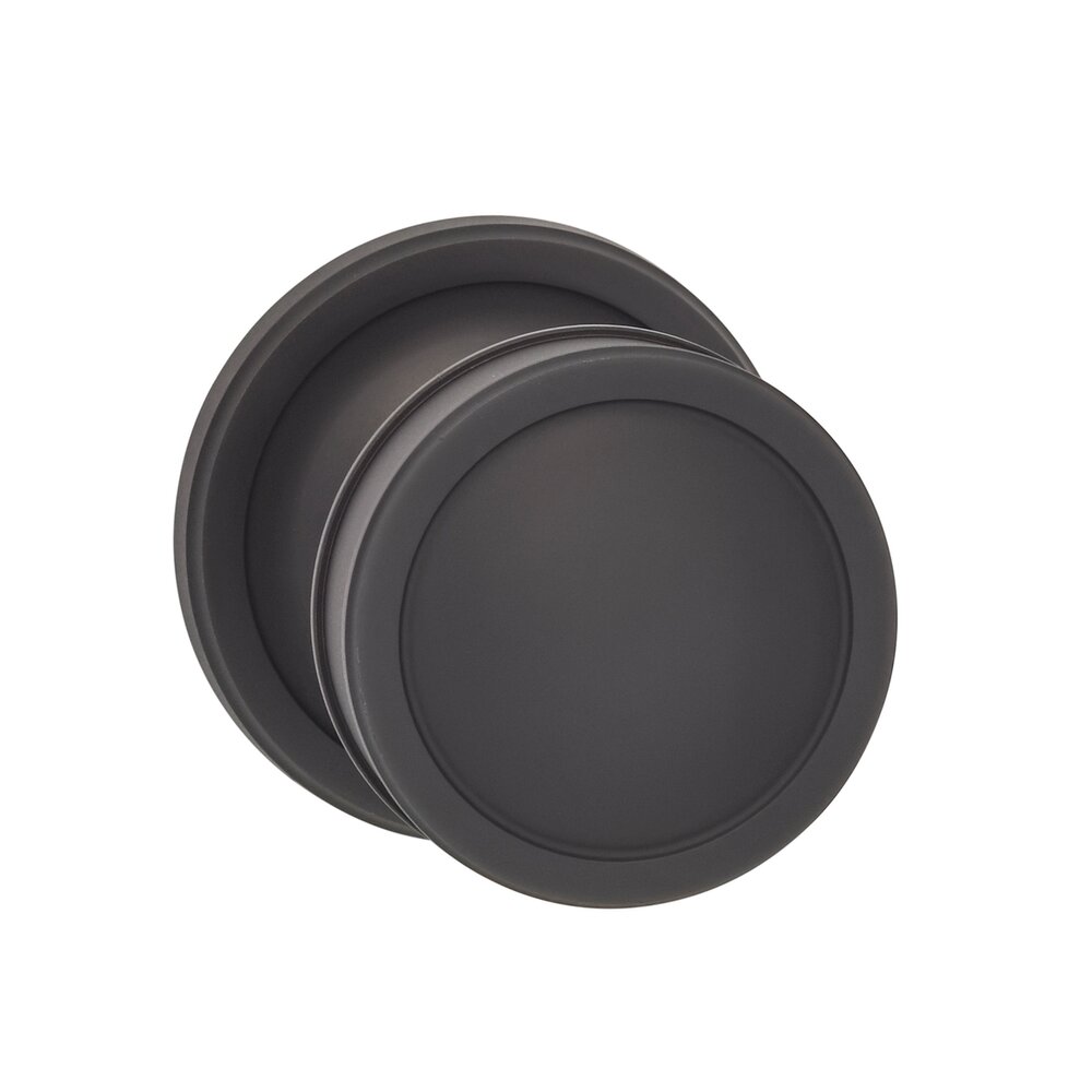 Single Dummy Edged Knob Edged Rose in Oil Rubbed Bronze Lacquered