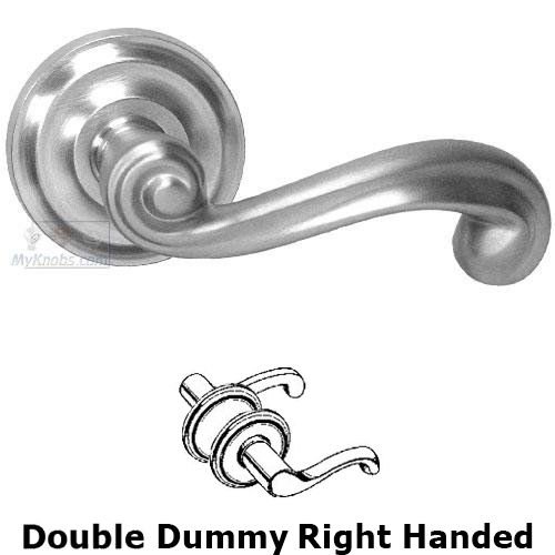 Double Dummy Wave Right Handed Lever with Radial Rosette in Max Steel