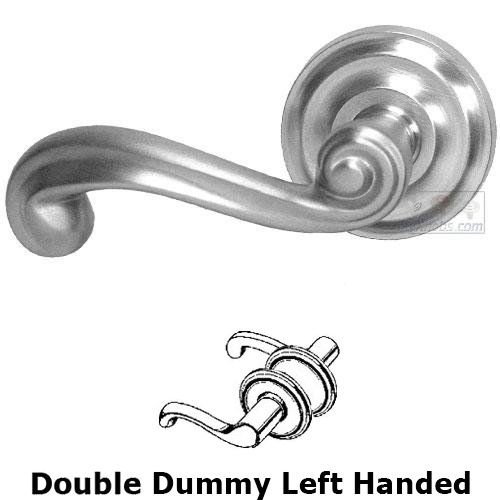 Double Dummy Wave Left Handed Lever with Radial Rosette in Max Steel
