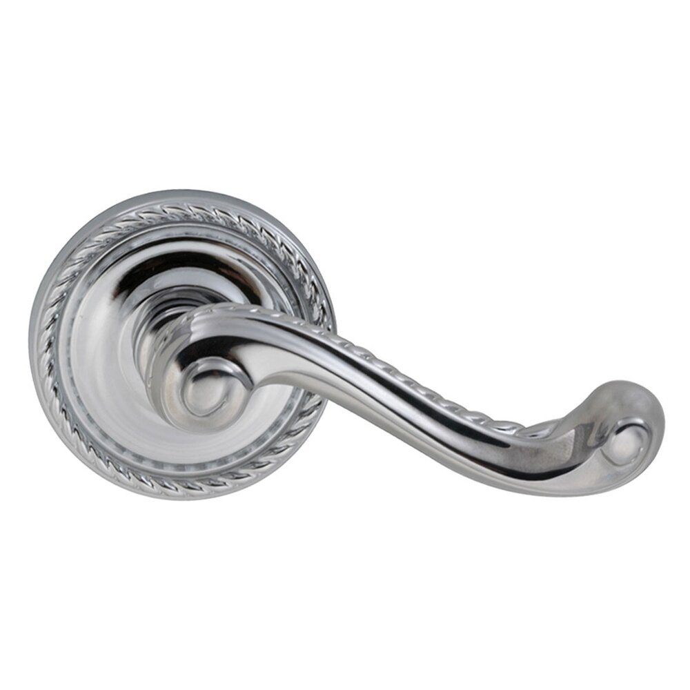 Double Dummy Rope Right Handed Lever with Rope Rosette in Polished Chrome